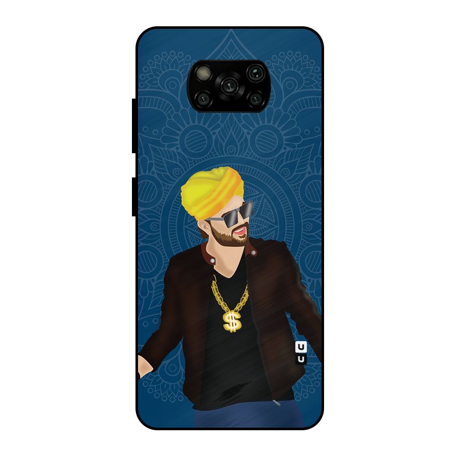 Indie Pop Illustration Metal Back Case for Poco X3