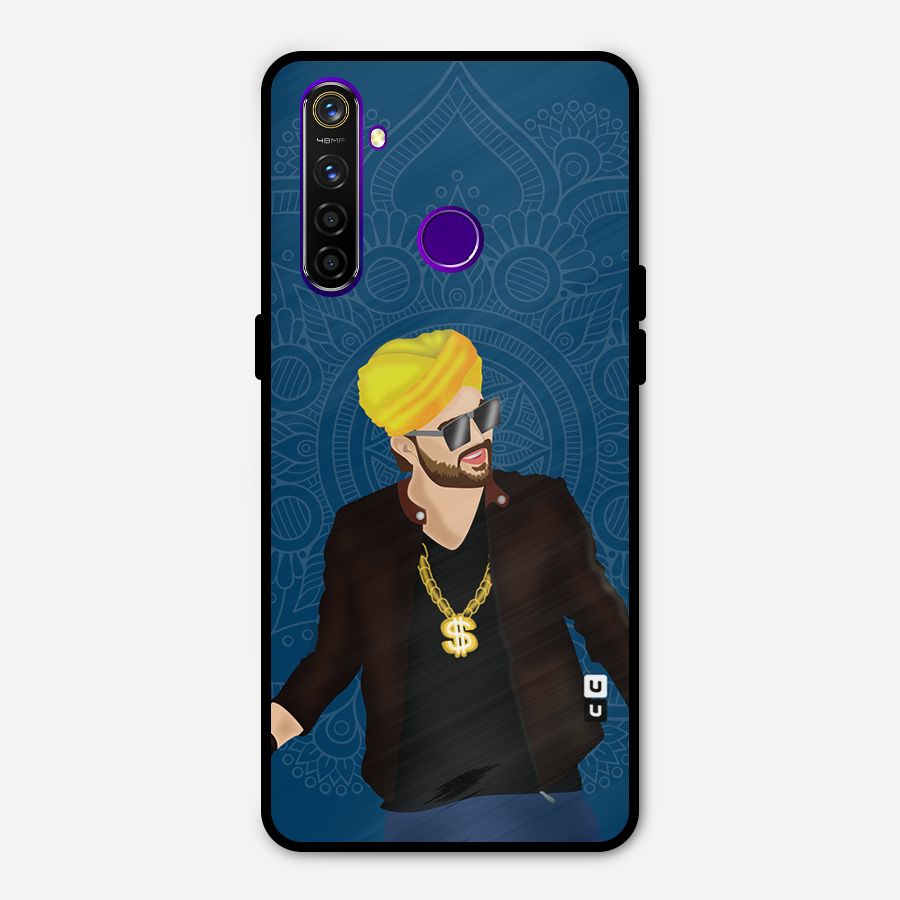 Indie Pop Illustration Metal Back Case for Realme 5 Pro