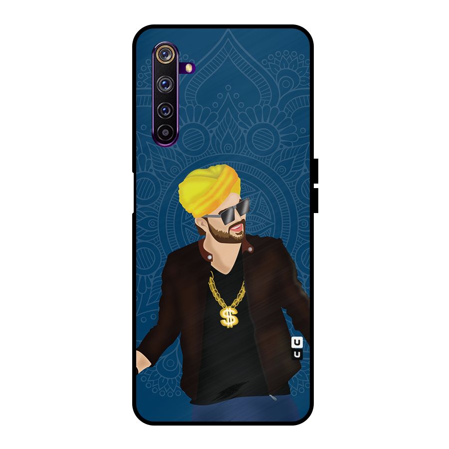 Indie Pop Illustration Metal Back Case for Realme 6 Pro