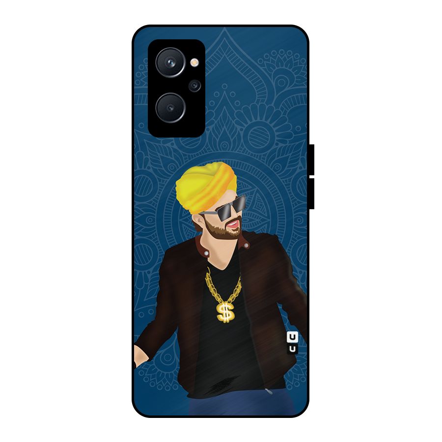 Indie Pop Illustration Metal Back Case for Realme 9i 5G
