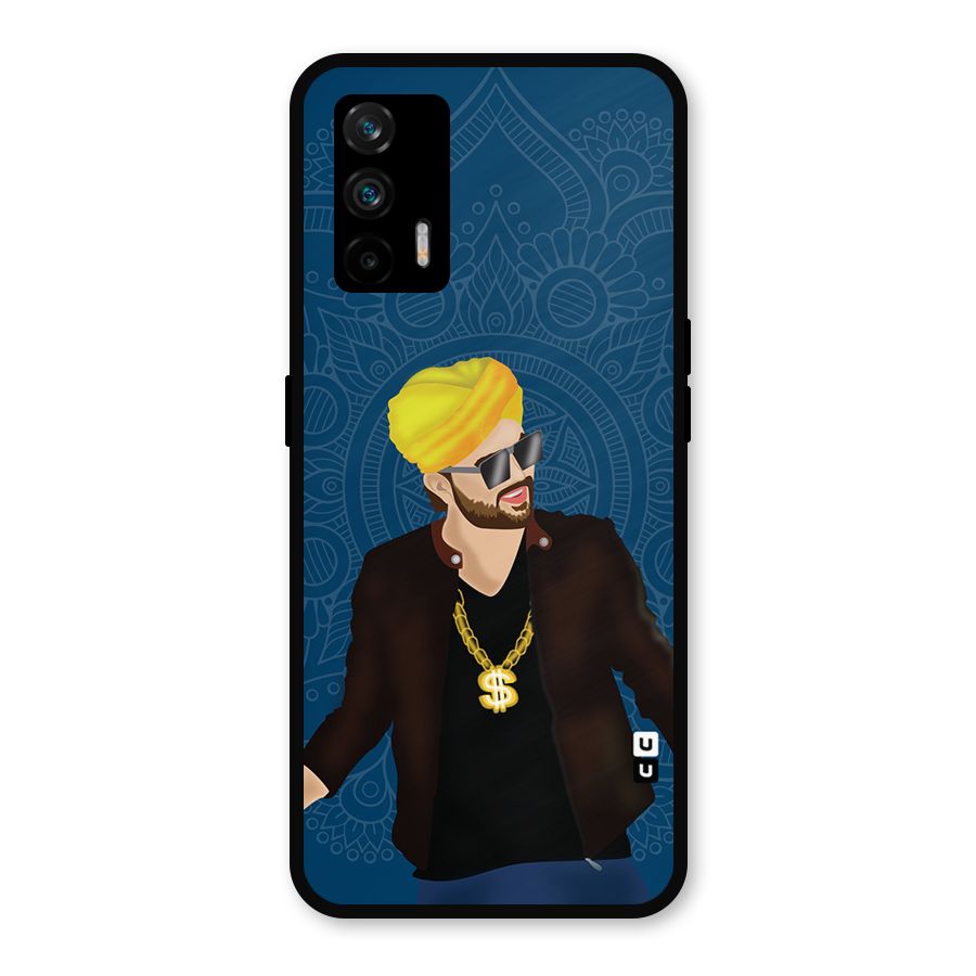 Indie Pop Illustration Metal Back Case for Realme GT 5G
