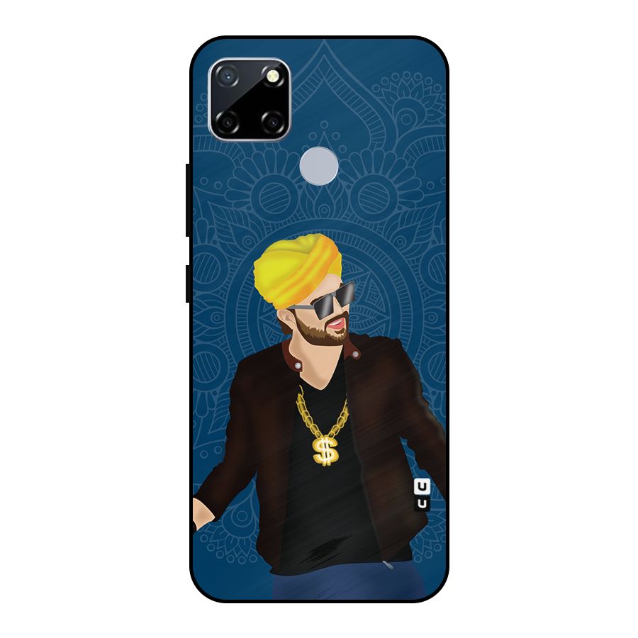 Indie Pop Illustration Metal Back Case for Realme Narzo 20