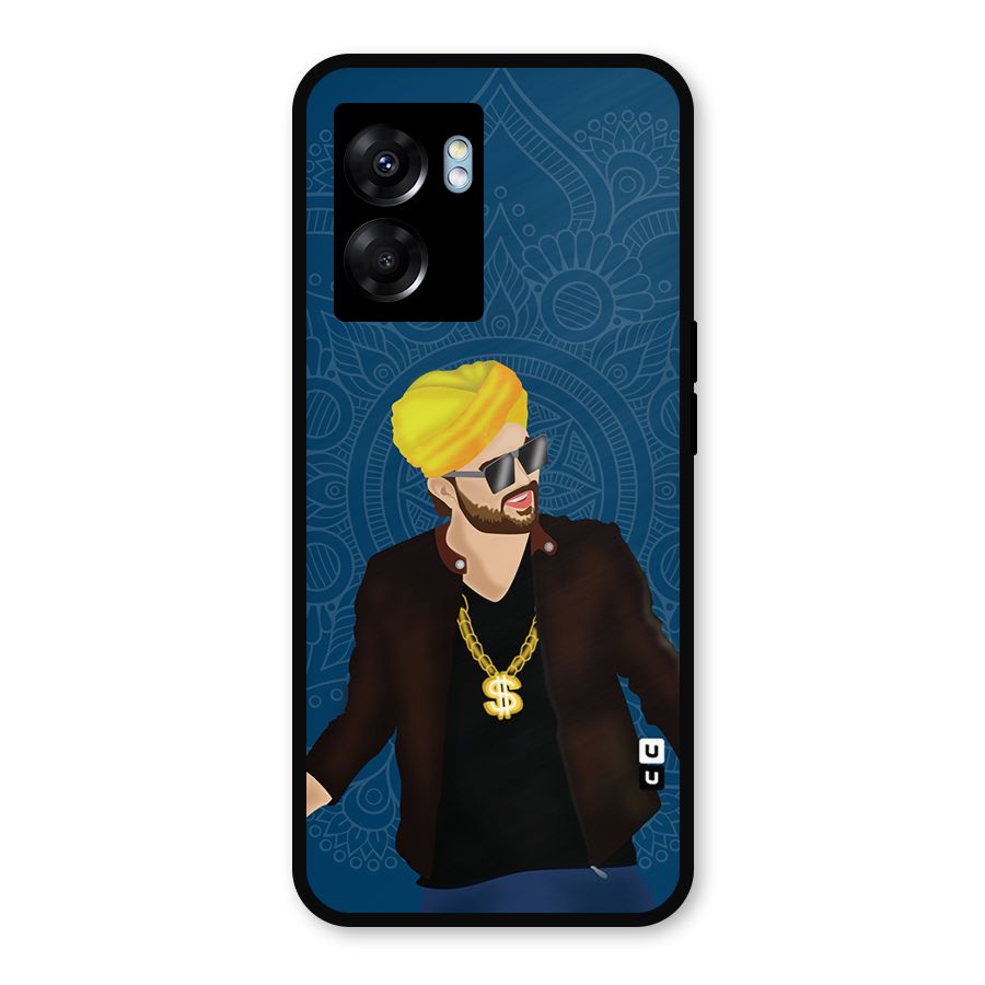 Indie Pop Illustration Metal Back Case for Realme Narzo 50 5G