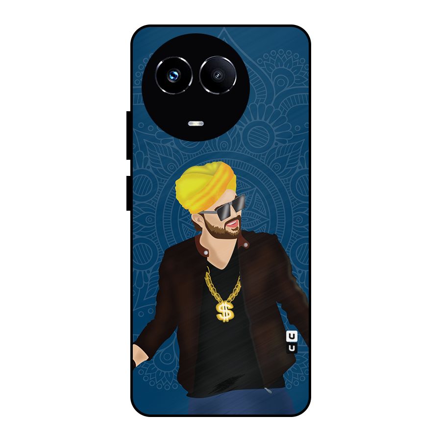 Indie Pop Illustration Metal Back Case for Realme Narzo 60X