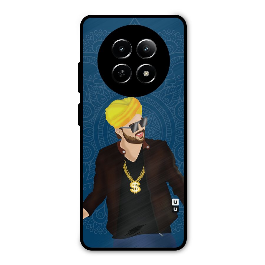 Indie Pop Illustration Metal Back Case for Realme Narzo 70x 5G