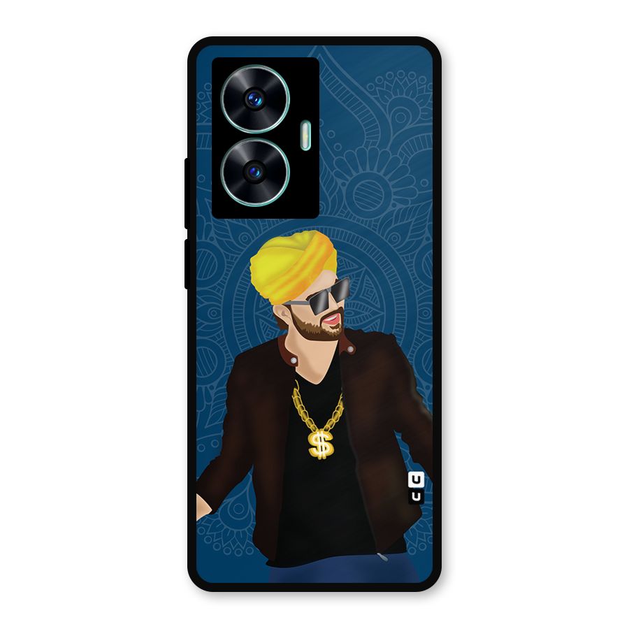 Indie Pop Illustration Metal Back Case for Realme Narzo N55