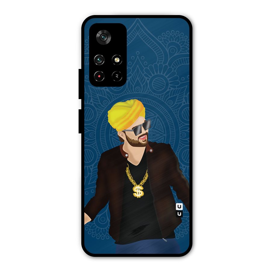 Indie Pop Illustration Metal Back Case for Redmi Note 11T 5G