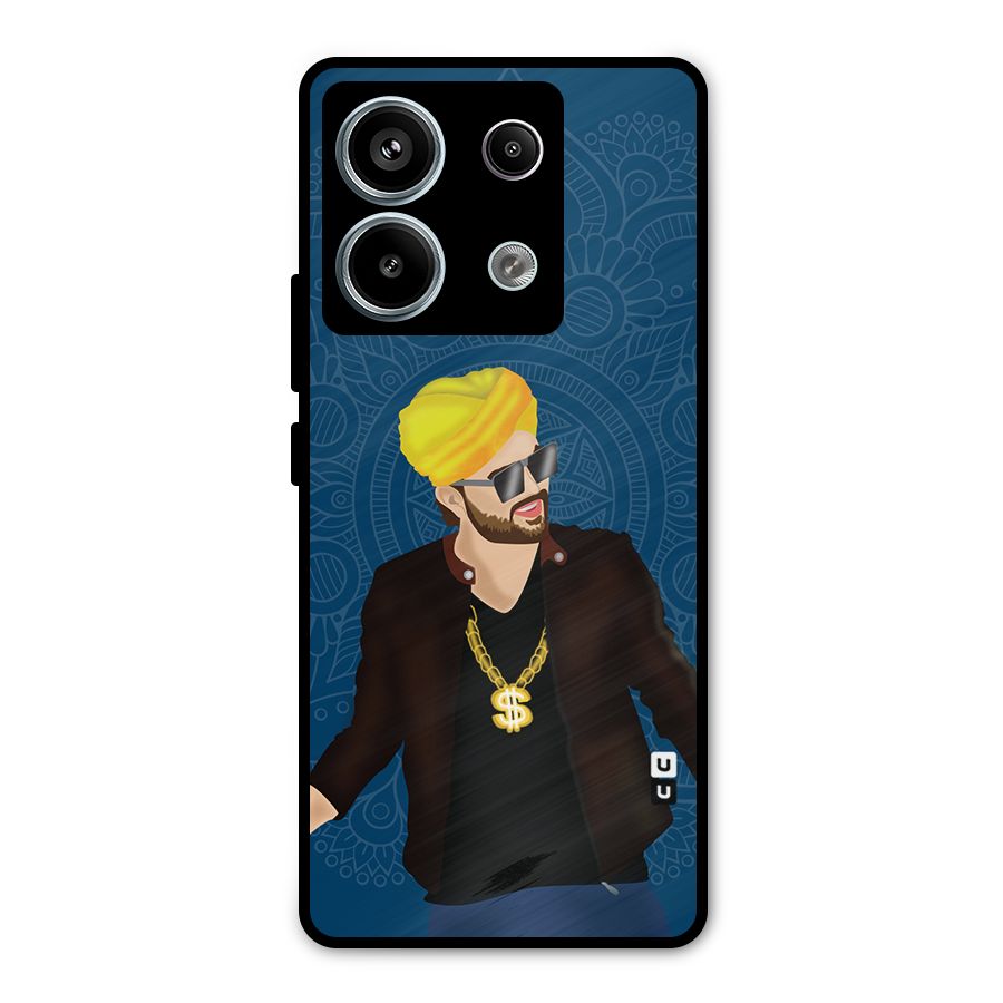 Indie Pop Illustration Metal Back Case for Redmi Note 13 Pro 5G