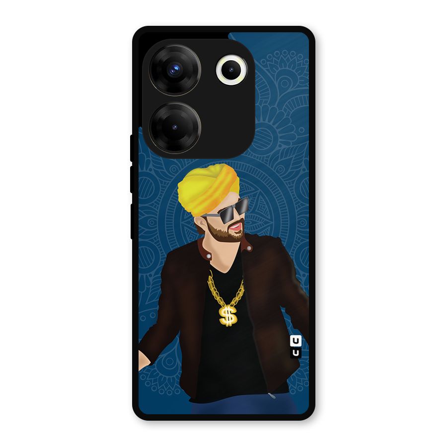 Indie Pop Illustration Metal Back Case for Tecno Camon 20