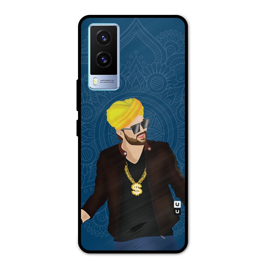 Indie Pop Illustration Metal Back Case for Vivo V21e 5G