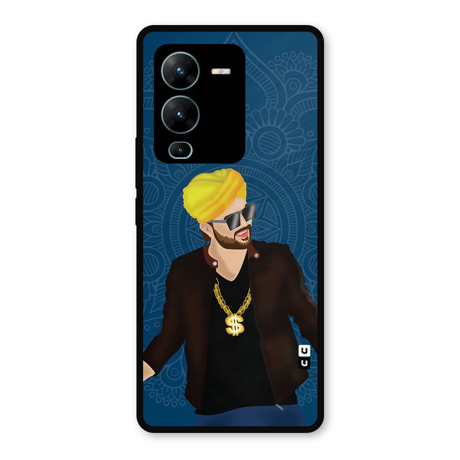 Indie Pop Illustration Metal Back Case for Vivo V25 Pro