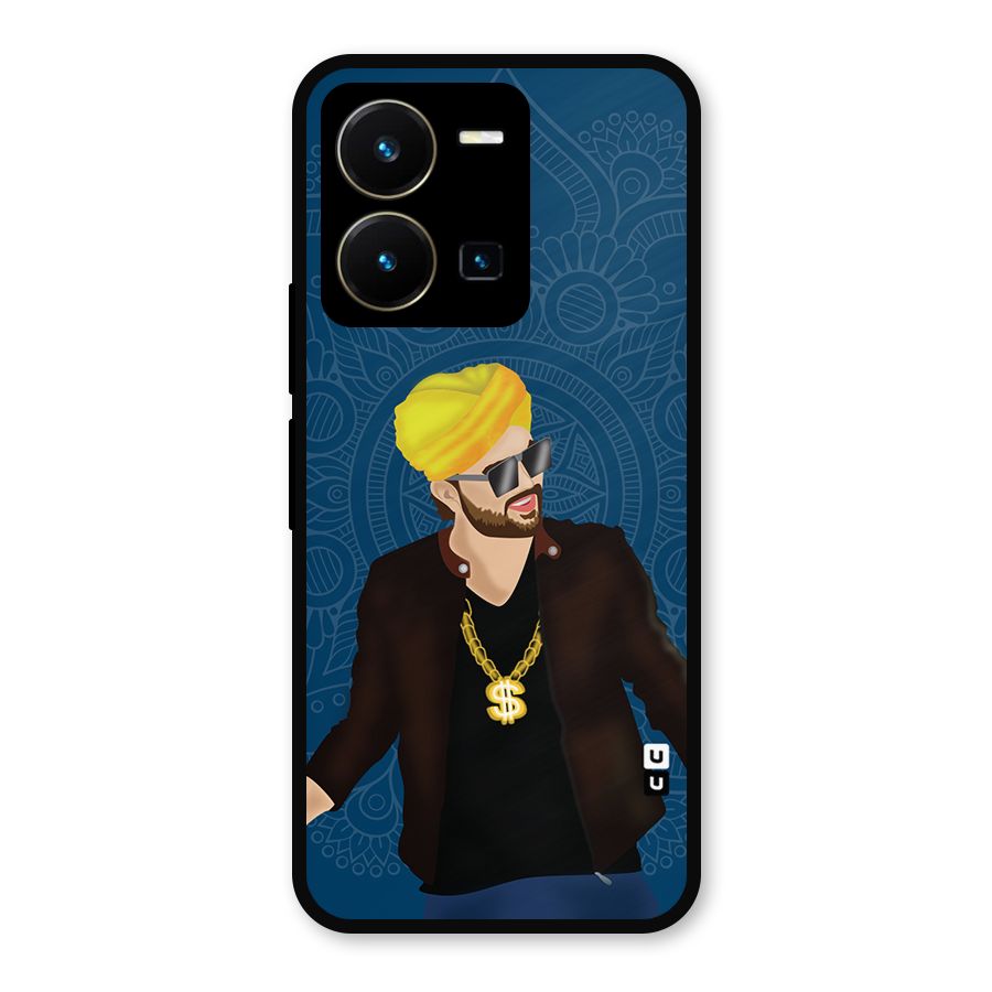 Indie Pop Illustration Metal Back Case for Vivo Y35