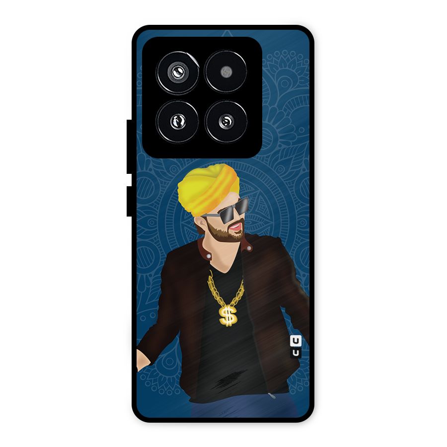 Indie Pop Illustration Metal Back Case for Xiaomi 14 Pro