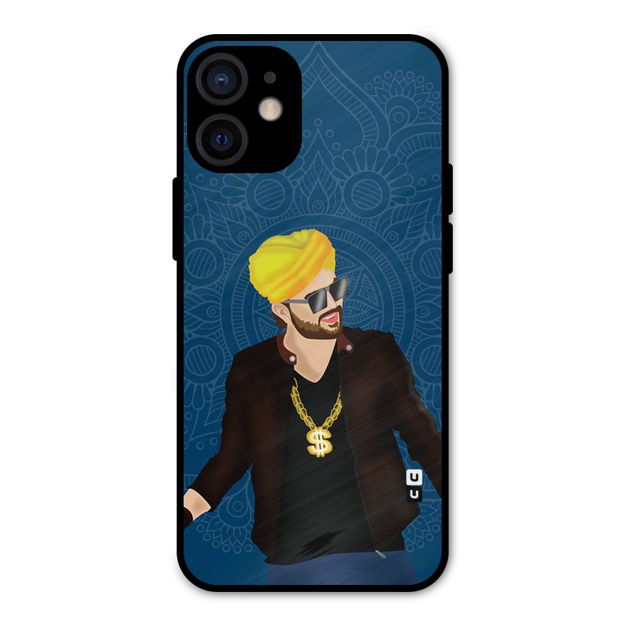 Indie Pop Illustration Metal Back Case for iPhone 12 Mini