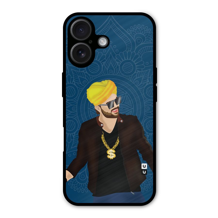Indie Pop Illustration Metal Back Case for iPhone 16
