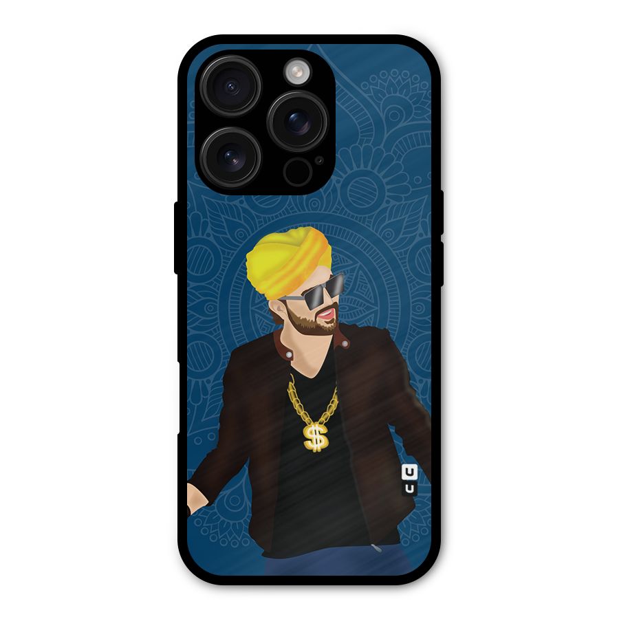 Indie Pop Illustration Metal Back Case for iPhone 16 Pro