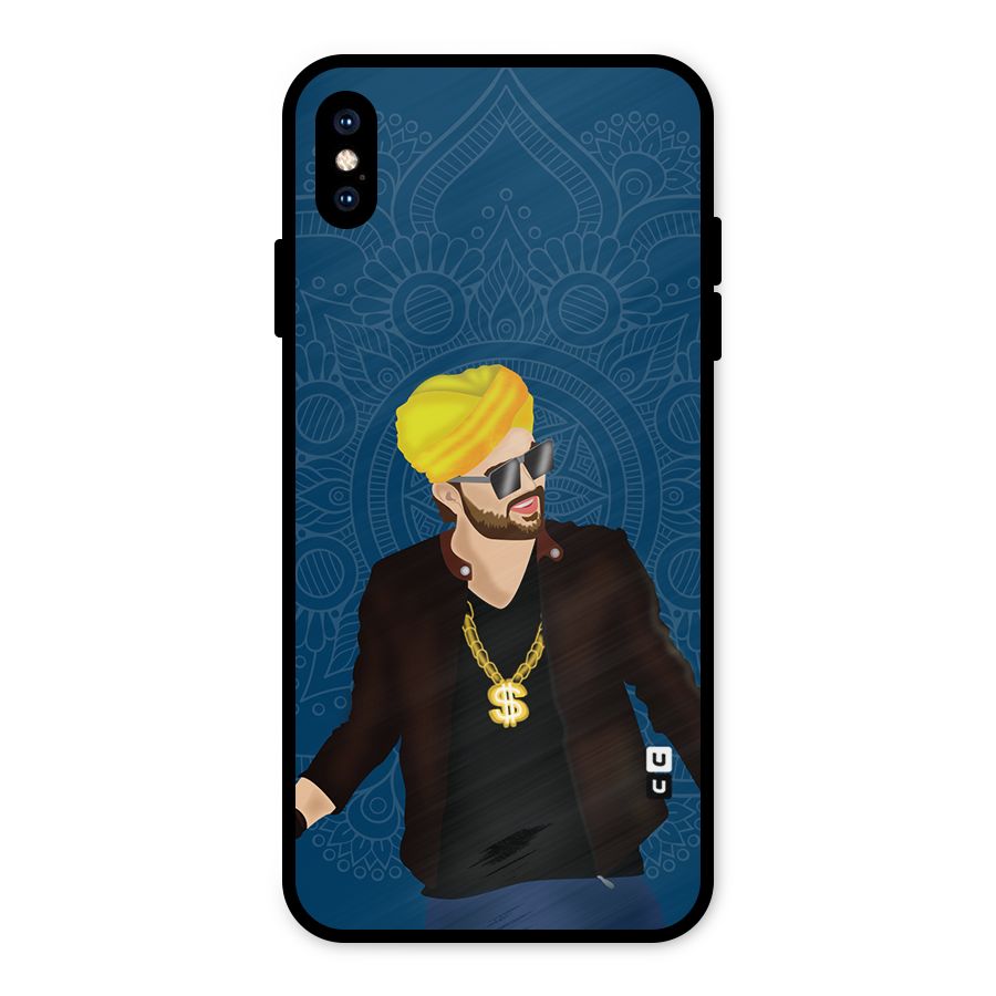 Indie Pop Illustration Metal Back Case for iPhone XS Max