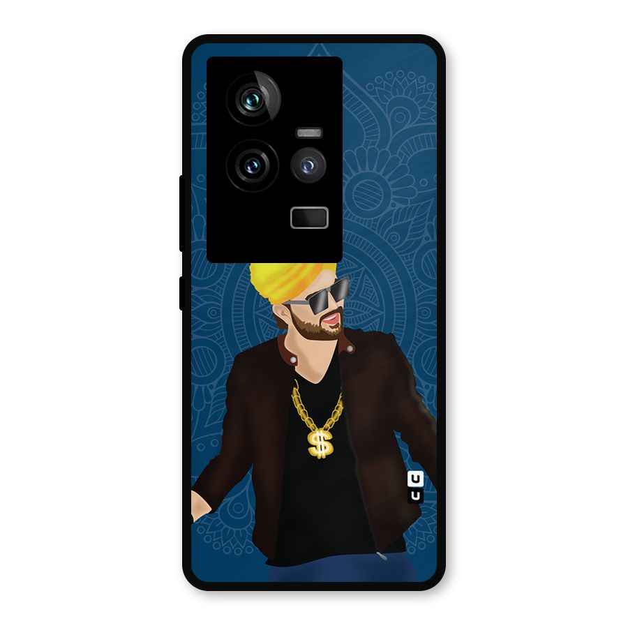 Indie Pop Illustration Metal Back Case for iQOO 11 5G