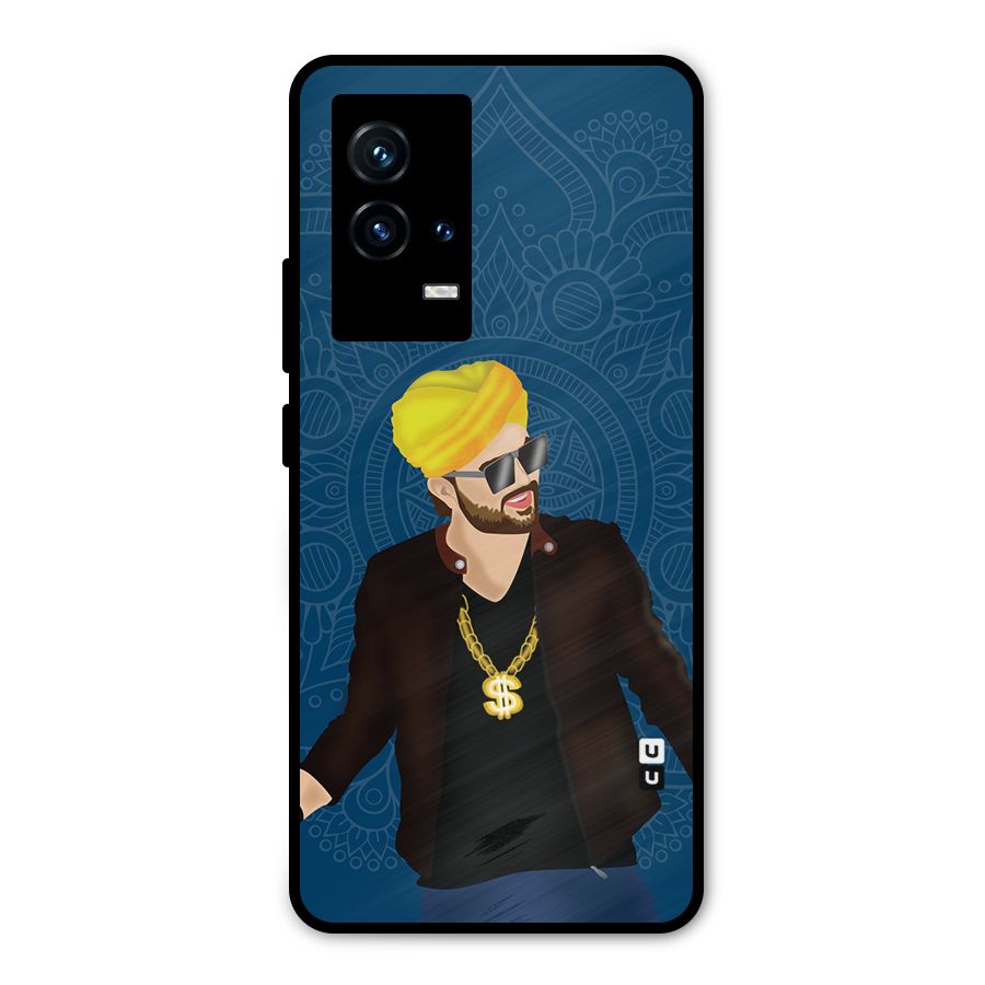 Indie Pop Illustration Metal Back Case for iQOO 9 5G