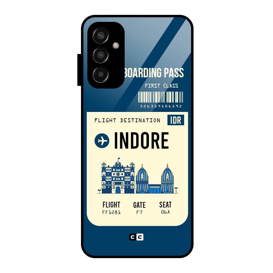 Indore Boarding Pass Glass Back Case for Galaxy F13