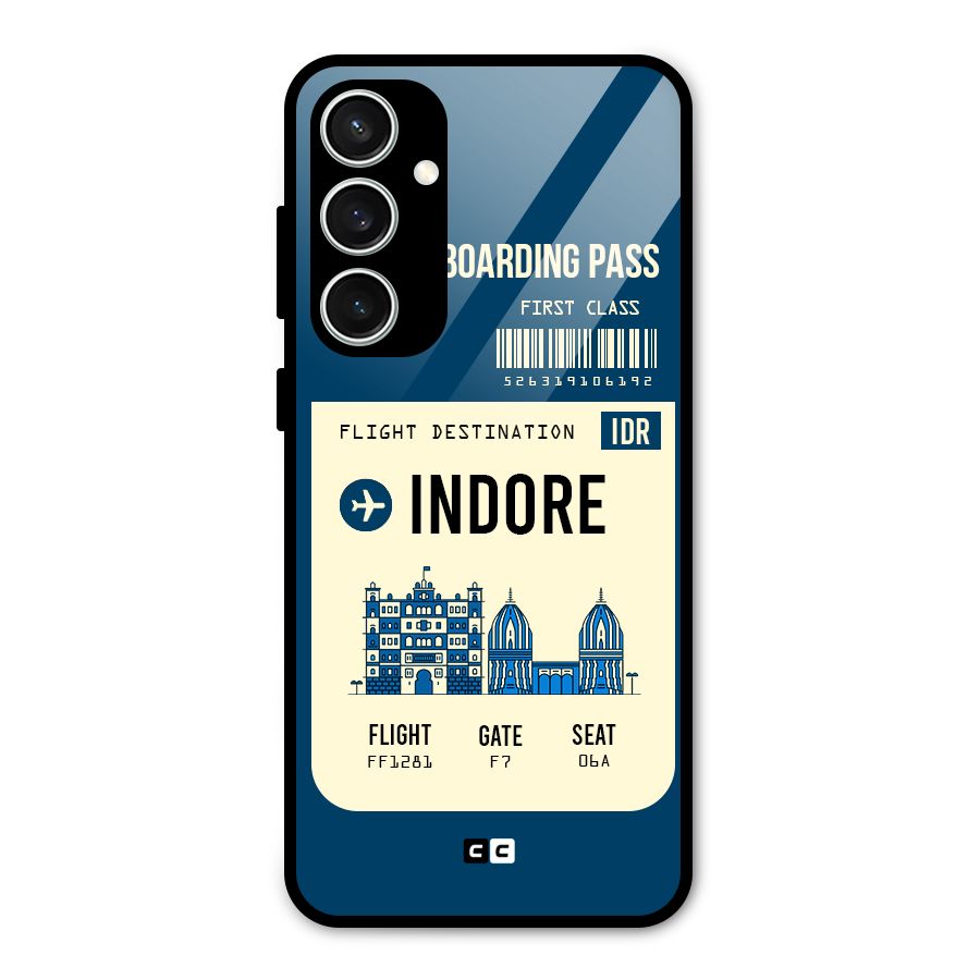 Indore Boarding Pass Glass Back Case for Galaxy S23 FE