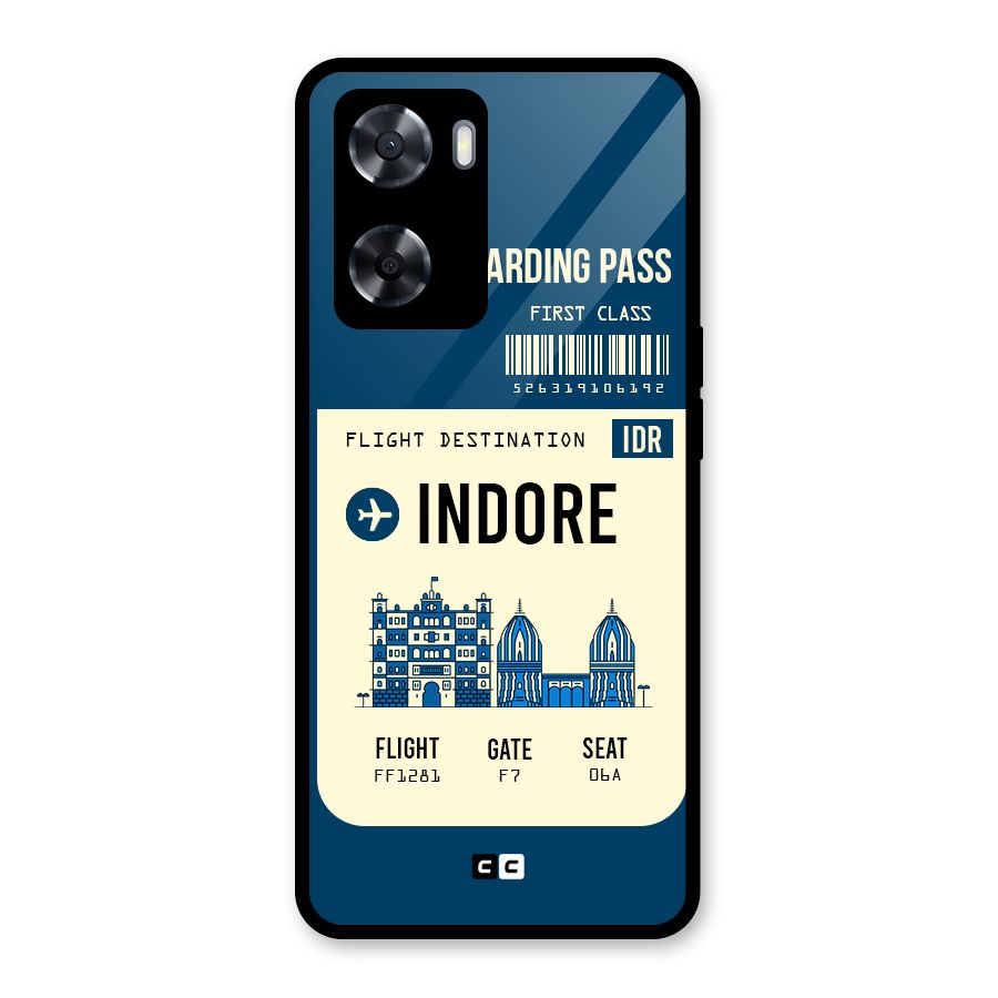 Indore Boarding Pass Glass Back Case for OnePlus Nord N20 SE