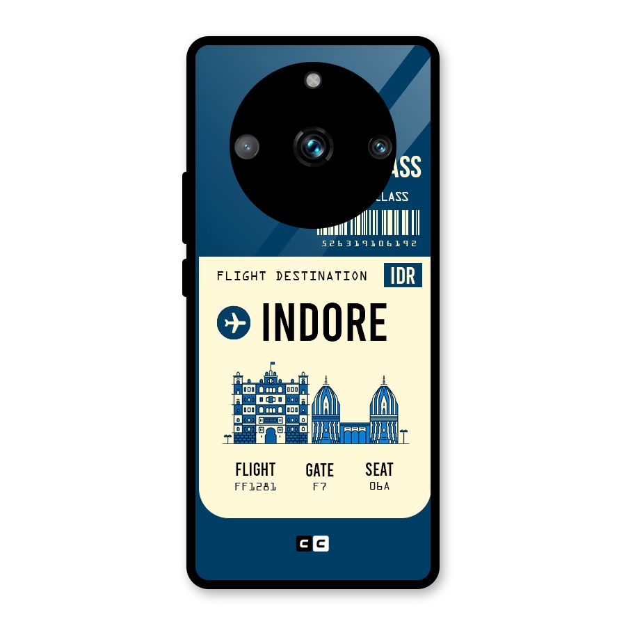 Indore Boarding Pass Glass Back Case for Realme 11 Pro