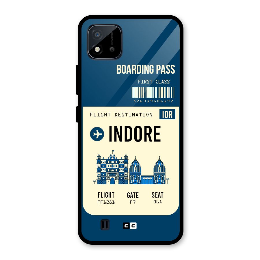 Indore Boarding Pass Glass Back Case for Realme C11 2021
