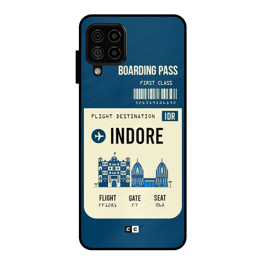Indore Boarding Pass Metal Back Case for Galaxy A22 4G