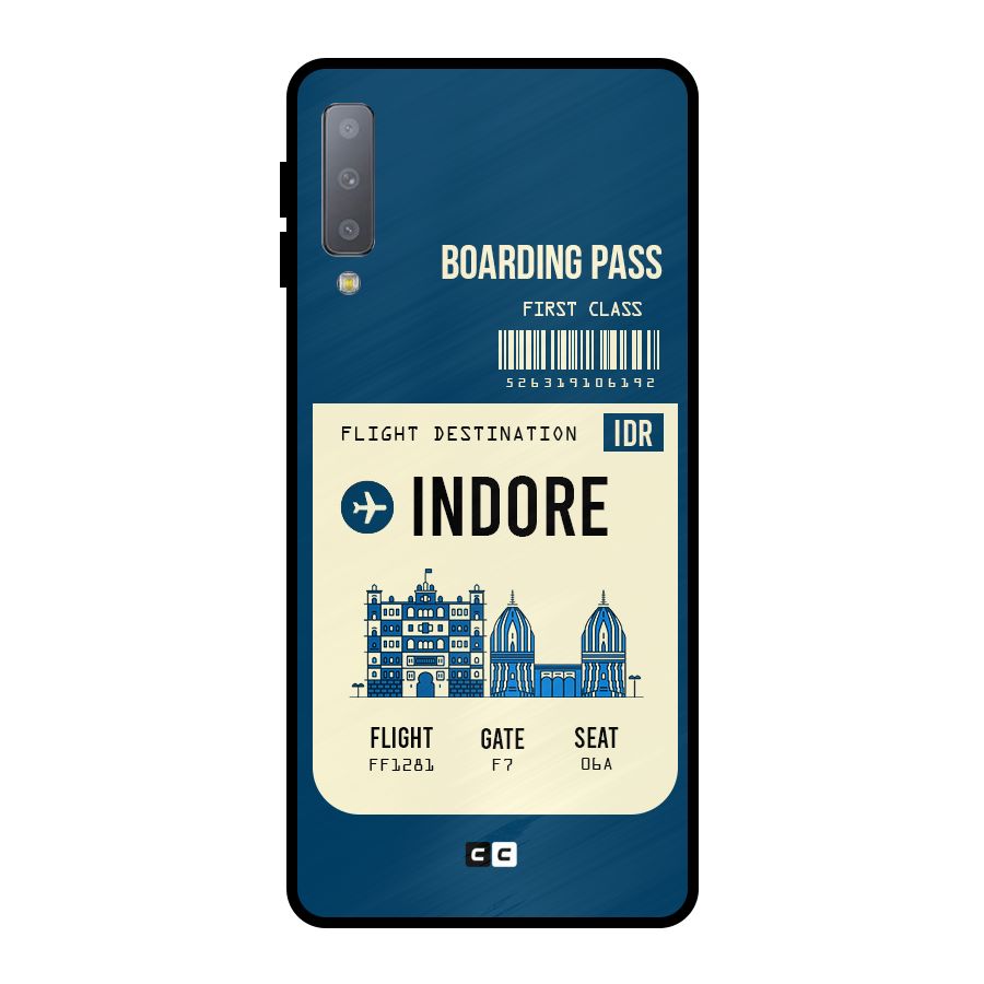 Indore Boarding Pass Metal Back Case for Galaxy A7 (2018)