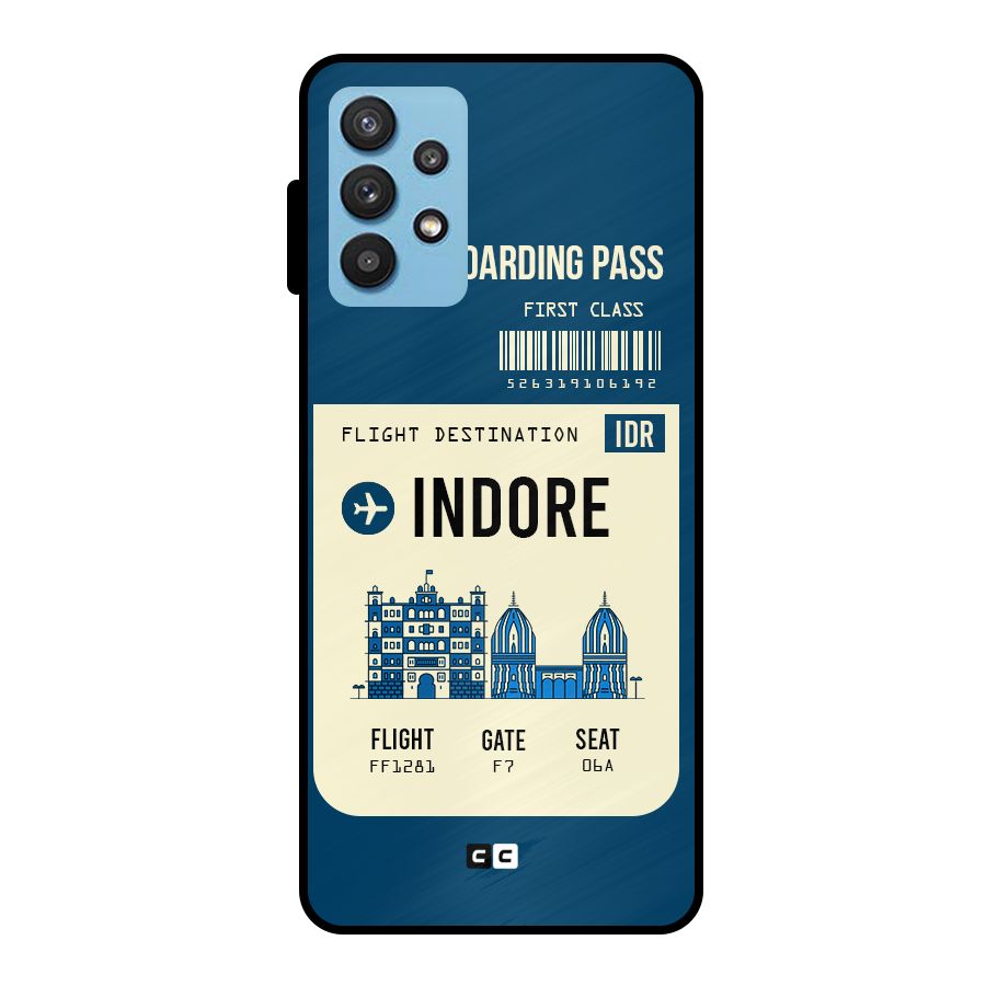 Indore Boarding Pass Metal Back Case for Galaxy M32 5G