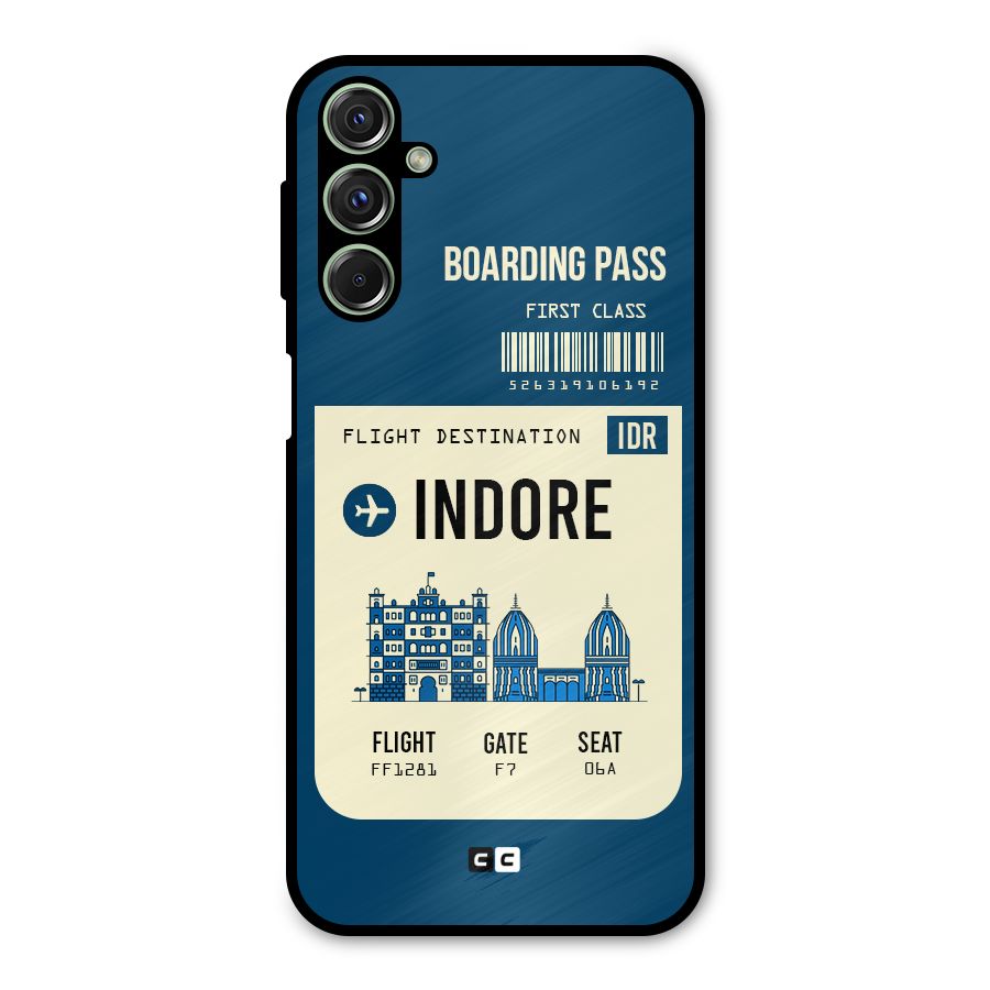 Indore Boarding Pass Metal Back Case for Galaxy M34