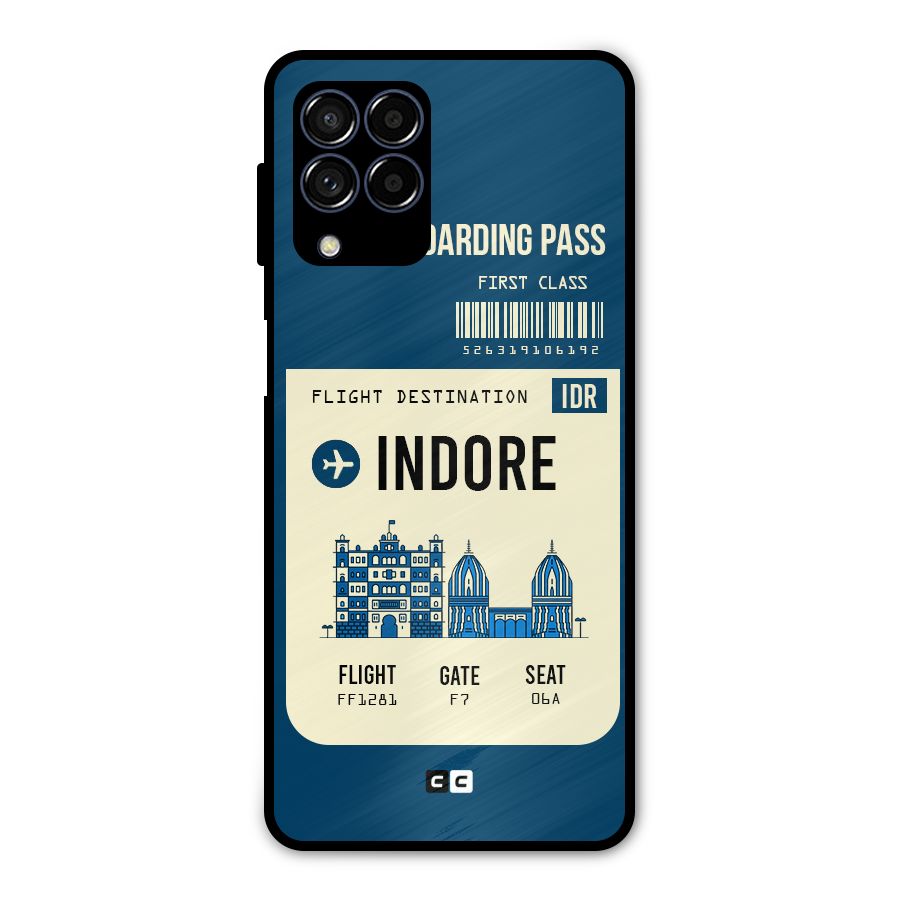 Indore Boarding Pass Metal Back Case for Galaxy M53 5G