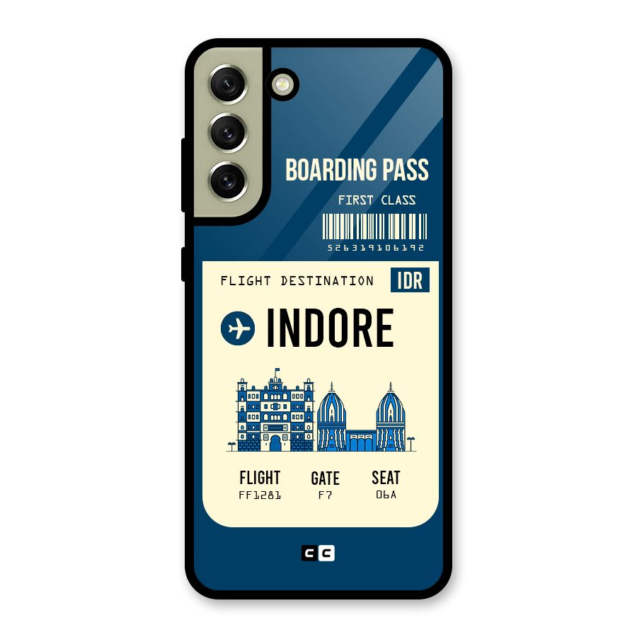 Indore Boarding Pass Metal Back Case for Galaxy S21 FE 5G (2023)
