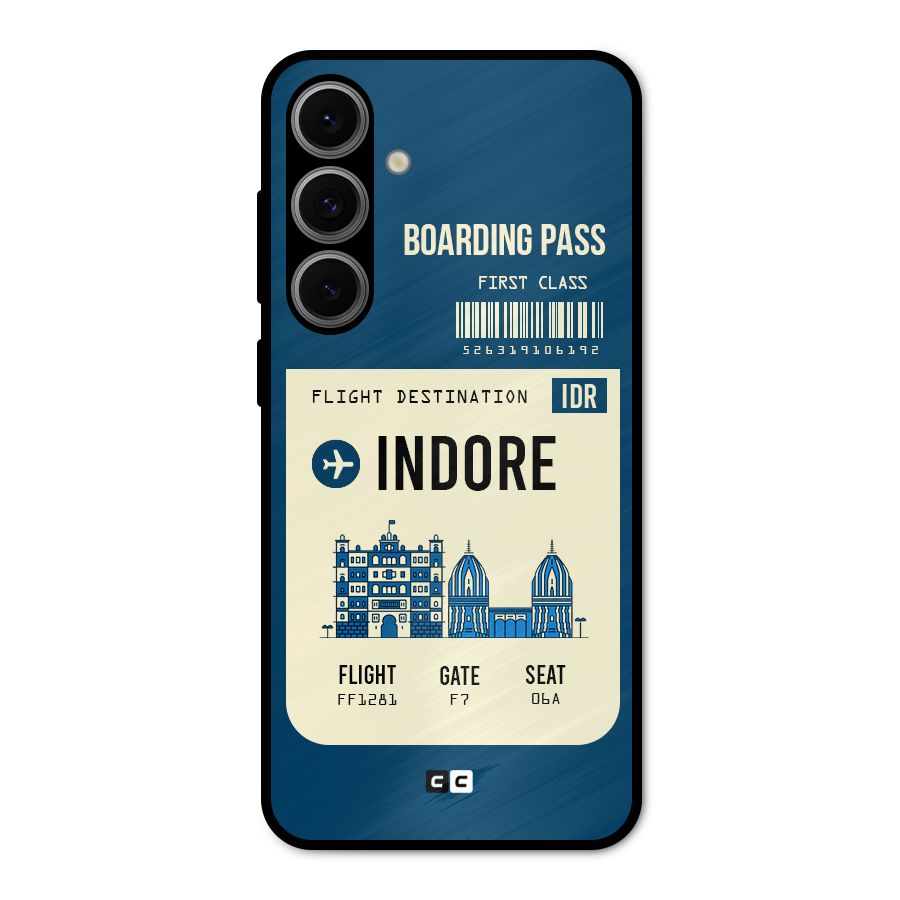 Indore Boarding Pass Metal Back Case for Galaxy S24 FE