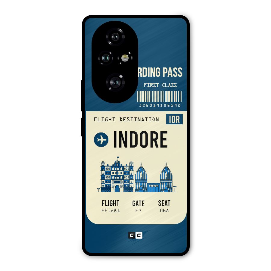 Indore Boarding Pass Metal Back Case for Honor 200 Pro