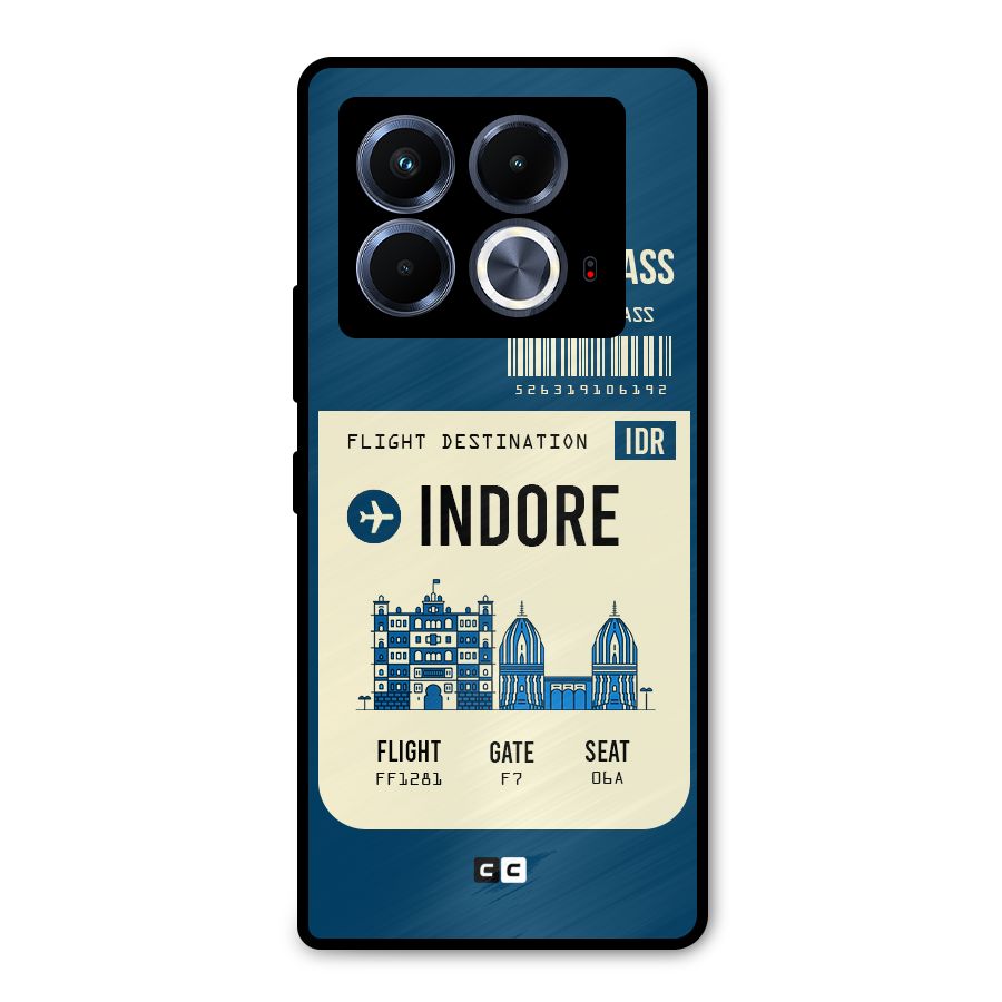 Indore Boarding Pass Metal Back Case for Infinix Note 40 5G