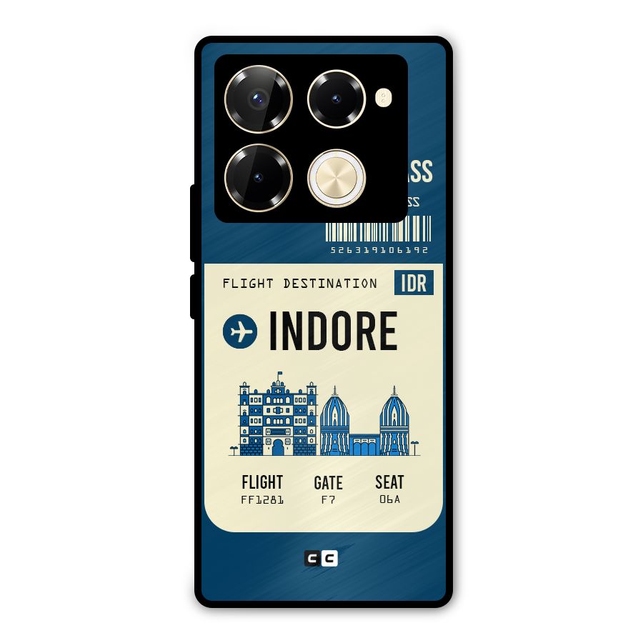 Indore Boarding Pass Metal Back Case for Infinix Note 40 Pro
