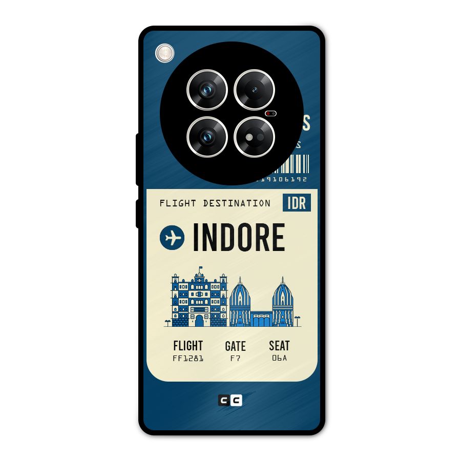 Indore Boarding Pass Metal Back Case for Infinix Zero 40 5G