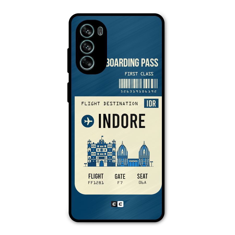 Indore Boarding Pass Metal Back Case for Moto G62
