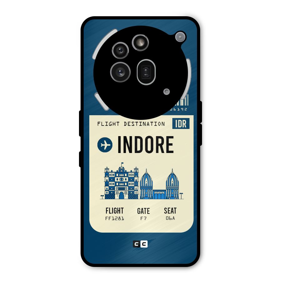 Indore Boarding Pass Metal Back Case for Nothing Phone 3a Pro