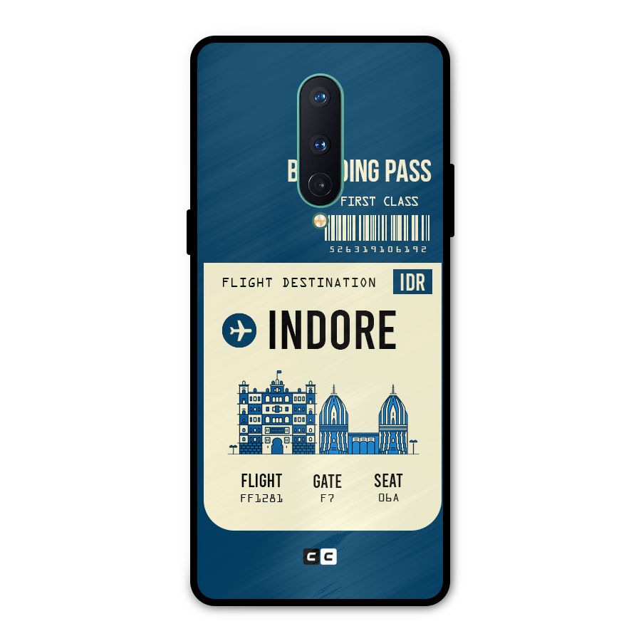 Indore Boarding Pass Metal Back Case for OnePlus 8