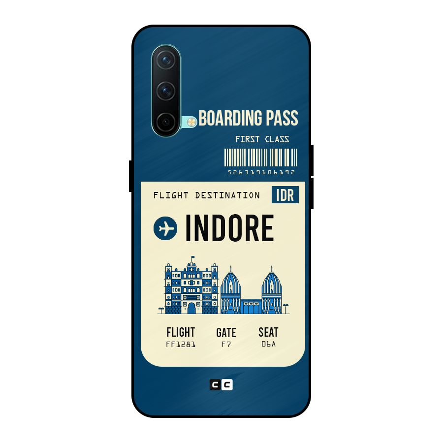 Indore Boarding Pass Metal Back Case for OnePlus Nord CE 5G