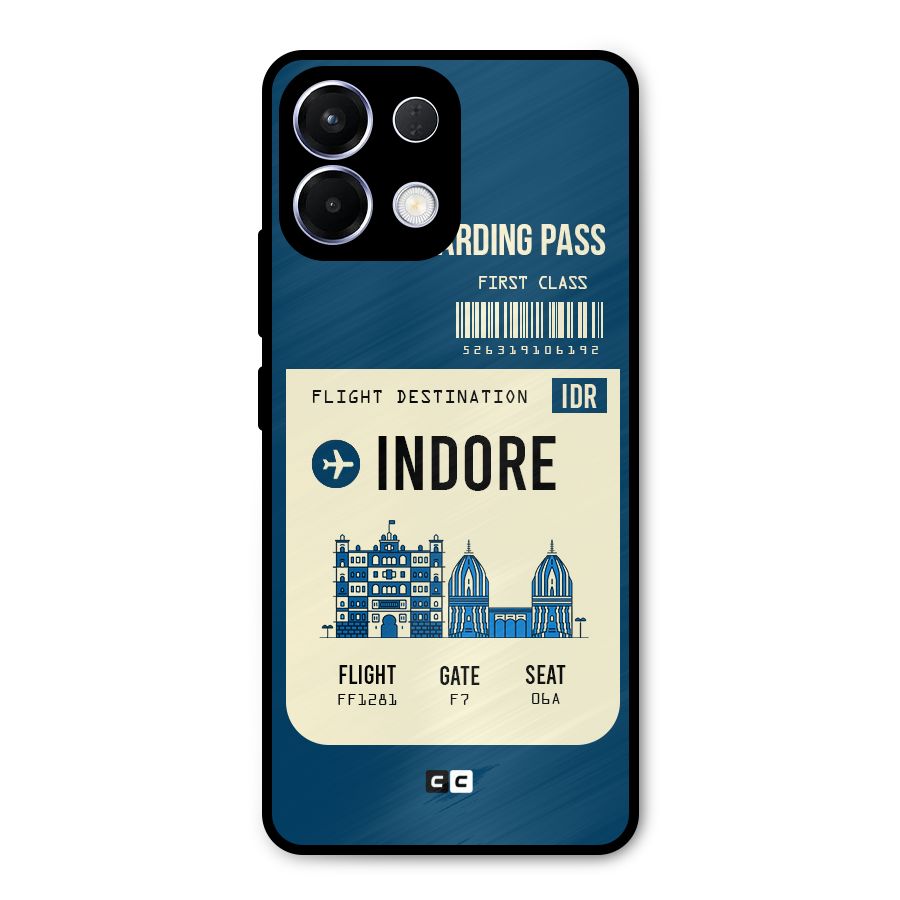Indore Boarding Pass Metal Back Case for Oppo K13