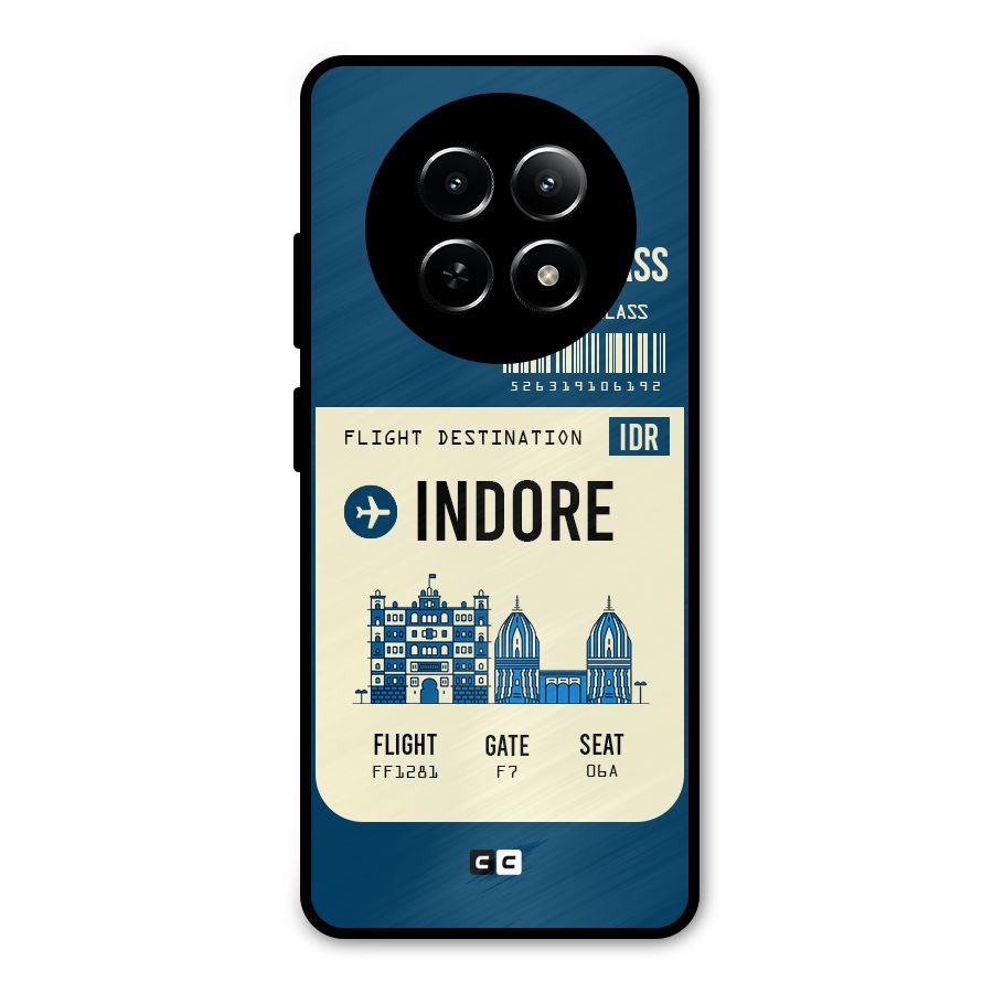 Indore Boarding Pass Metal Back Case for Realme 12 5G
