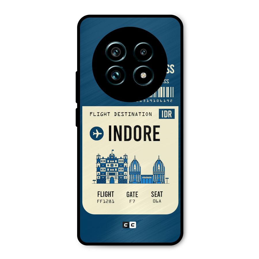 Indore Boarding Pass Metal Back Case for Realme 13 Pro Plus