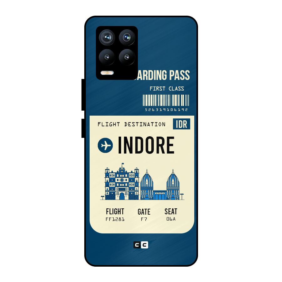 Indore Boarding Pass Metal Back Case for Realme 8 Pro