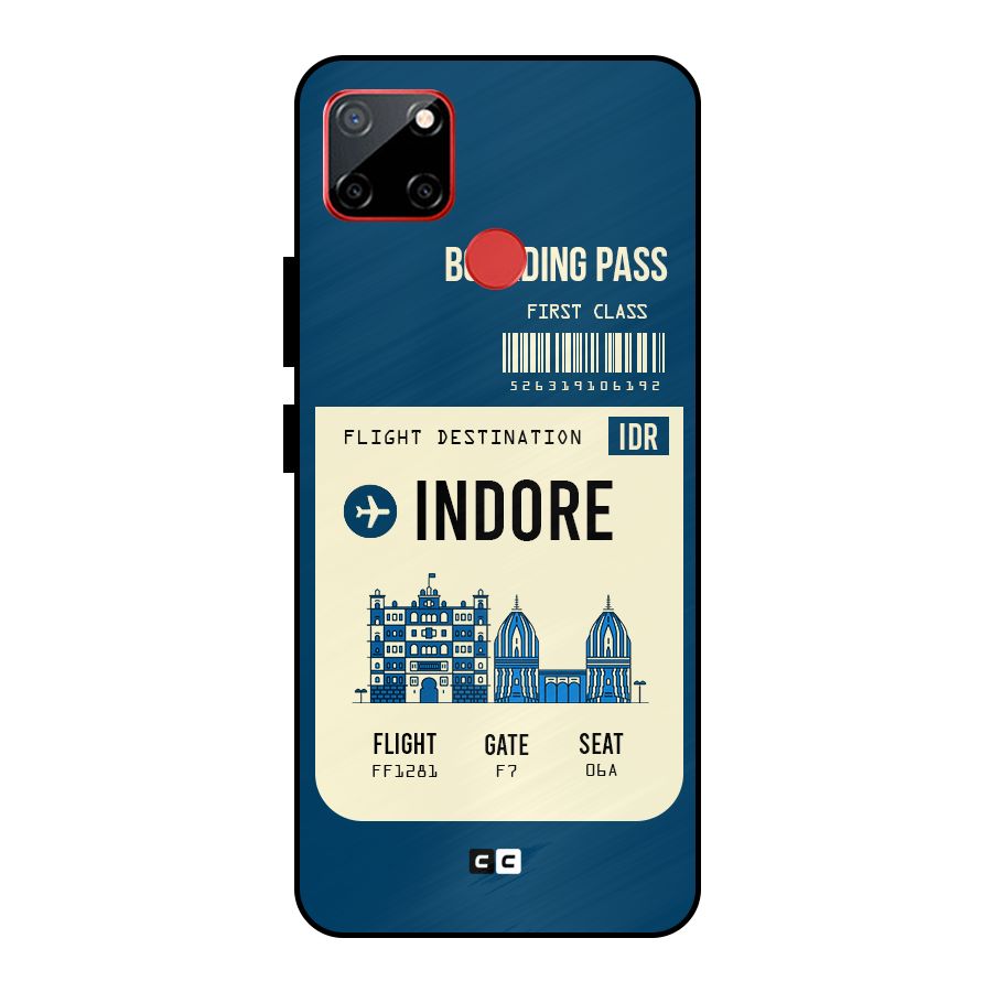 Indore Boarding Pass Metal Back Case for Realme C12