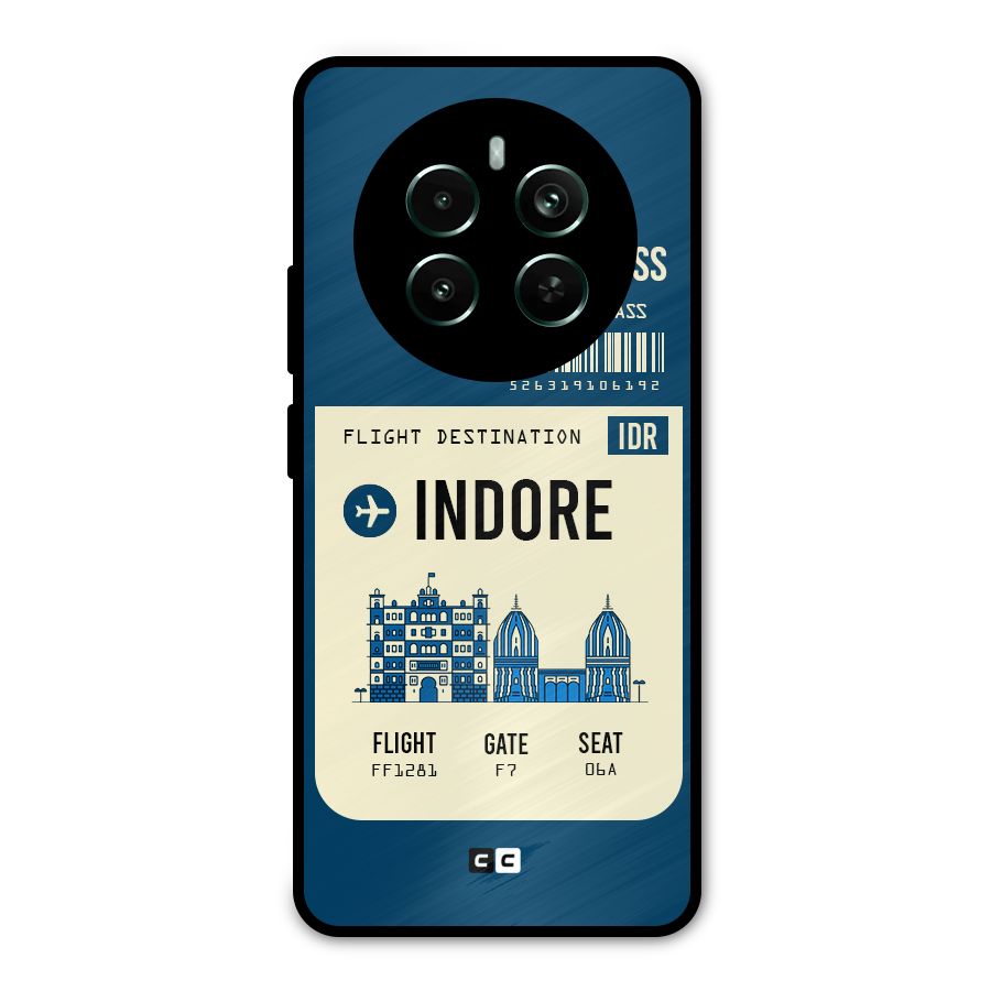 Indore Boarding Pass Metal Back Case for Realme Narzo 70 Pro
