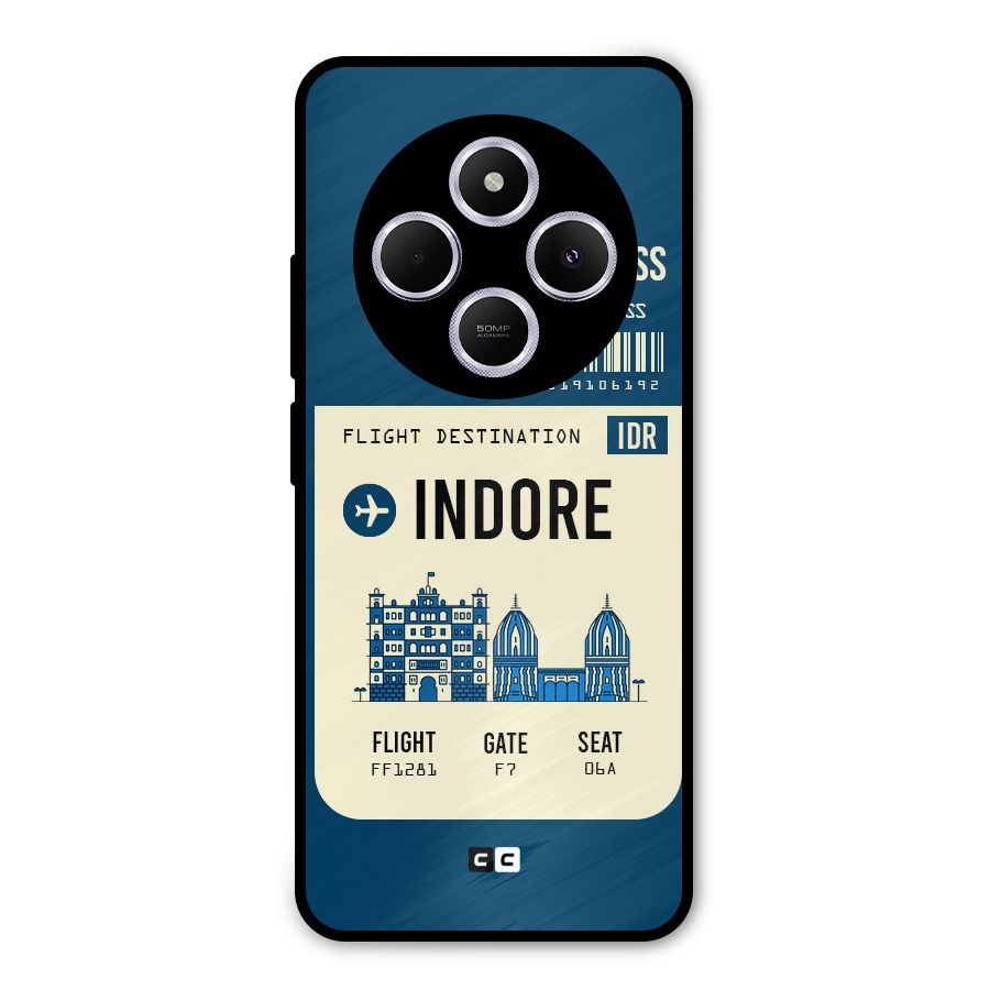 Indore Boarding Pass Metal Back Case for Redmi A4